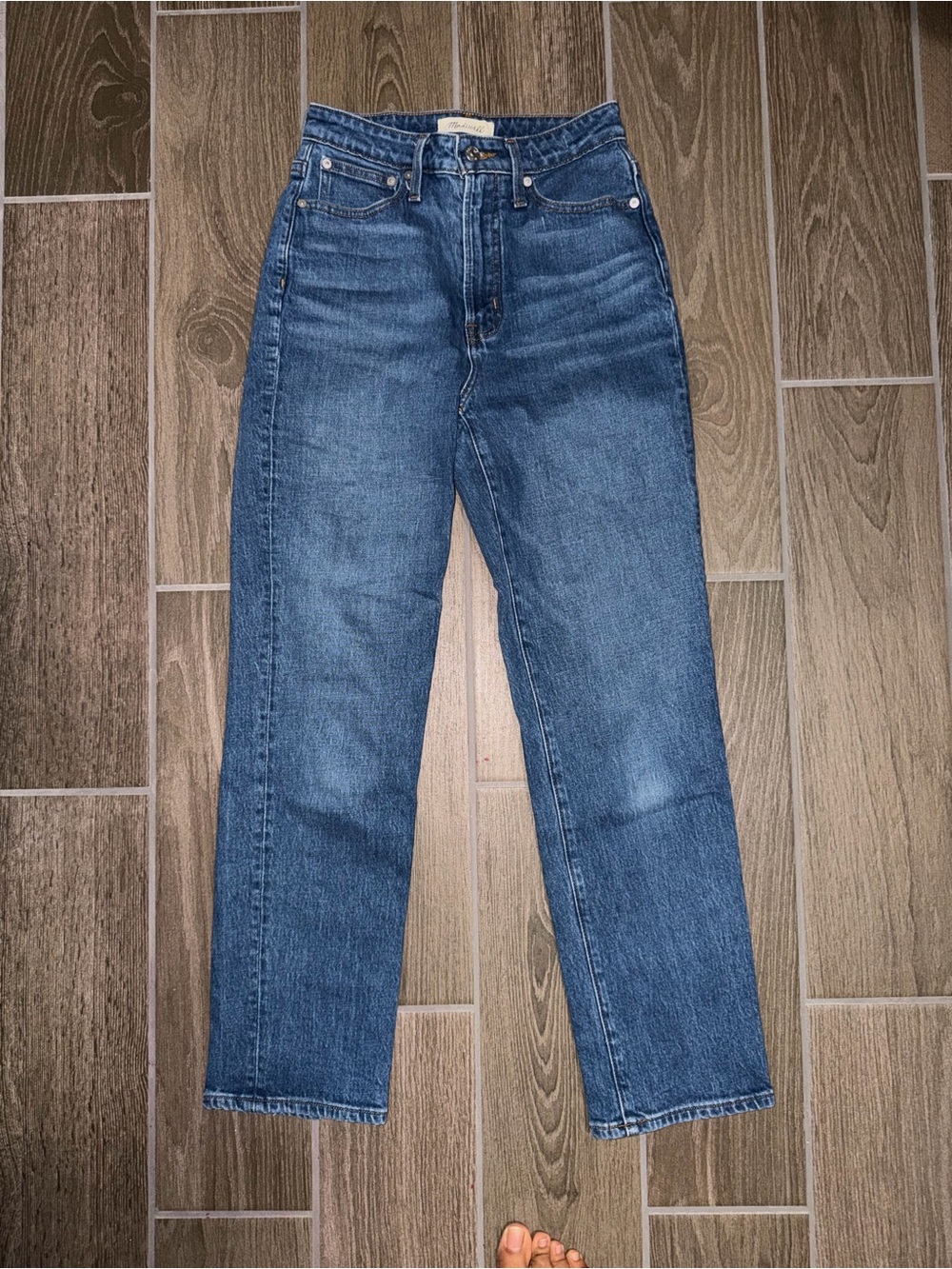 Madewell Curvy Perfect Vintage Straight leg Denim Jeans